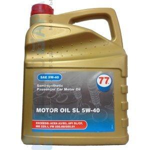 77 Lubricants Motor Oil SL 5W-40 (5 л) 4222817700 Полусинтетическое моторное масло (Нидерланды) - фото 1 - id-p165763043