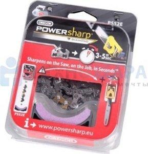 Цепь пильная PowerSharp в комплекте с точильным камнем 40 см (16 ) 3/8 1,3 мм Oregon PS56E - фото 1 - id-p165763679