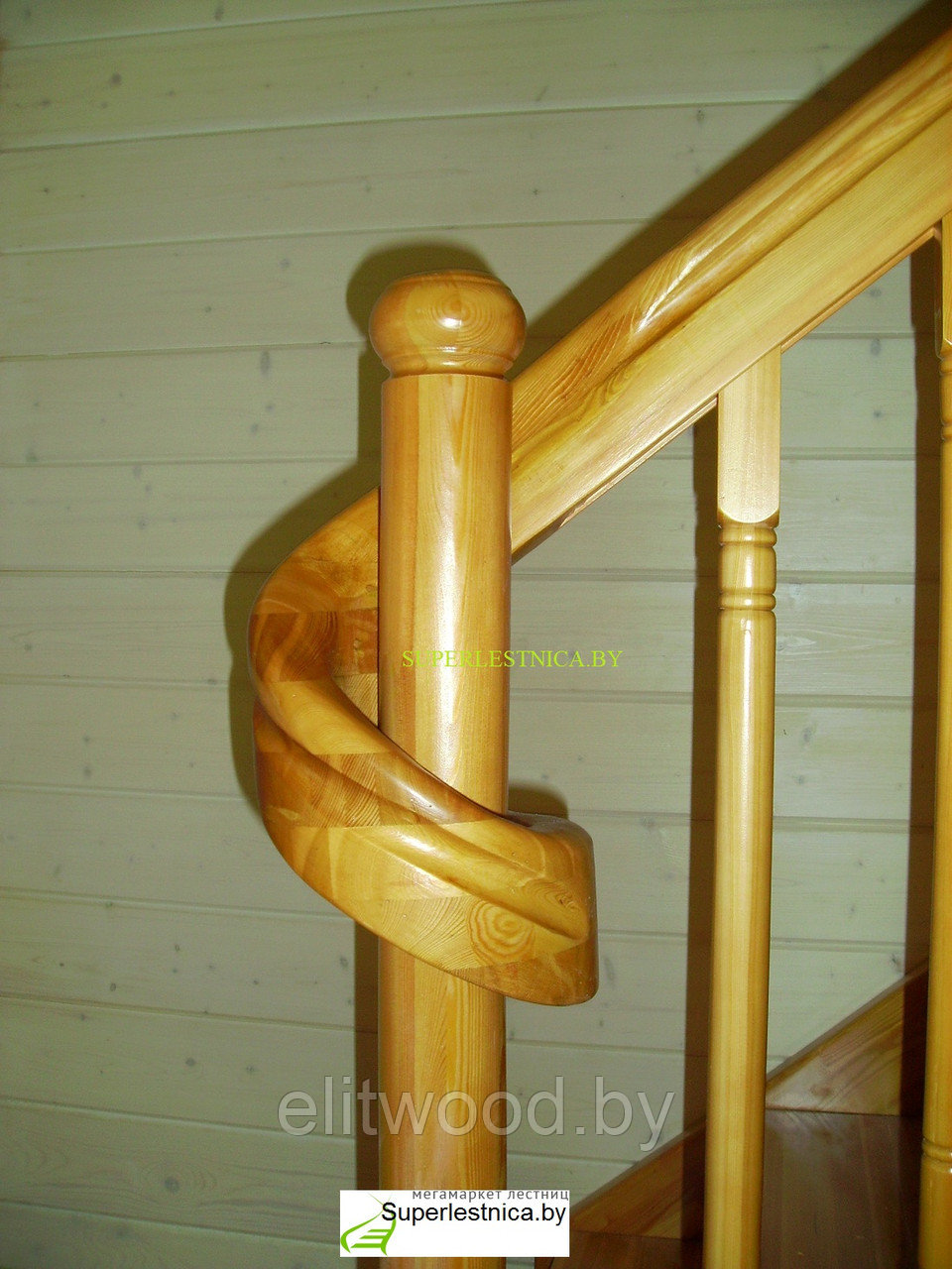 Изготовление лестниц на заказ из лиственницы №1 - фото 2 - id-p21793346