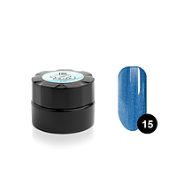 Гель-краска для тонких линий Voile №15 паутинка синий металлик , 6 мл. (TNL Professional)