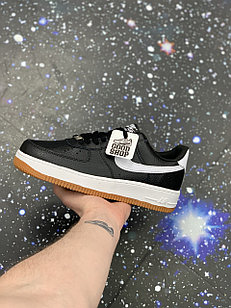 Кроссовки Nike Air Force 1 Black White Brown Low