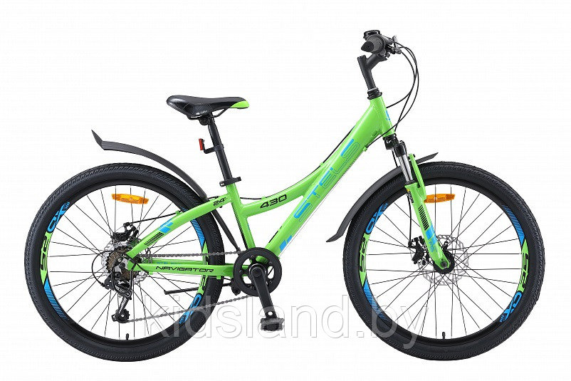 Велосипед Stels Navigator - 430 MD 24'' (зеленый/синий) - фото 2 - id-p176149249