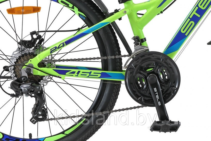 Велосипед Stels Navigator - 465 MD 24'' (зеленый/синий) - фото 3 - id-p176149348
