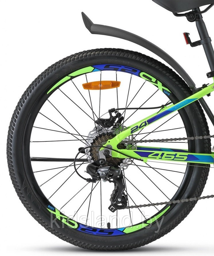 Велосипед Stels Navigator - 465 MD 24'' (зеленый/синий) - фото 2 - id-p176149348