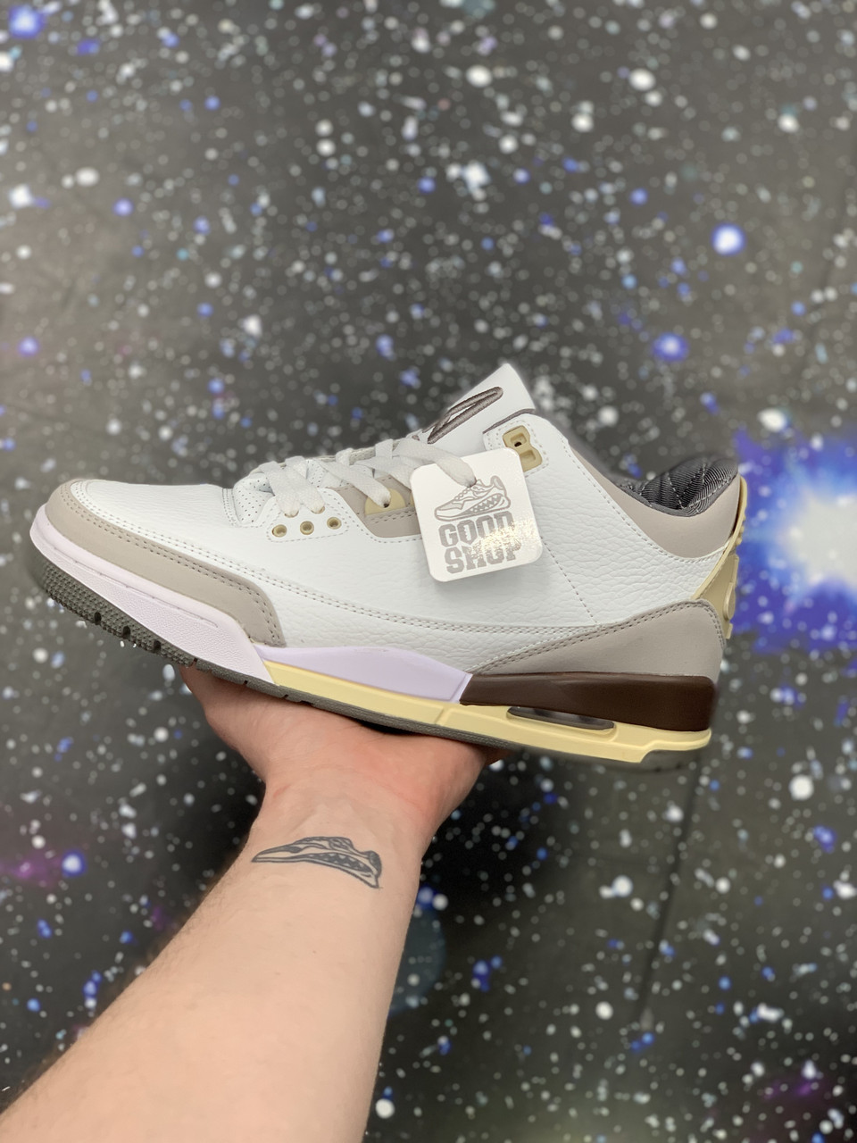 Кроссовки Jordan 3 Retro White Beige