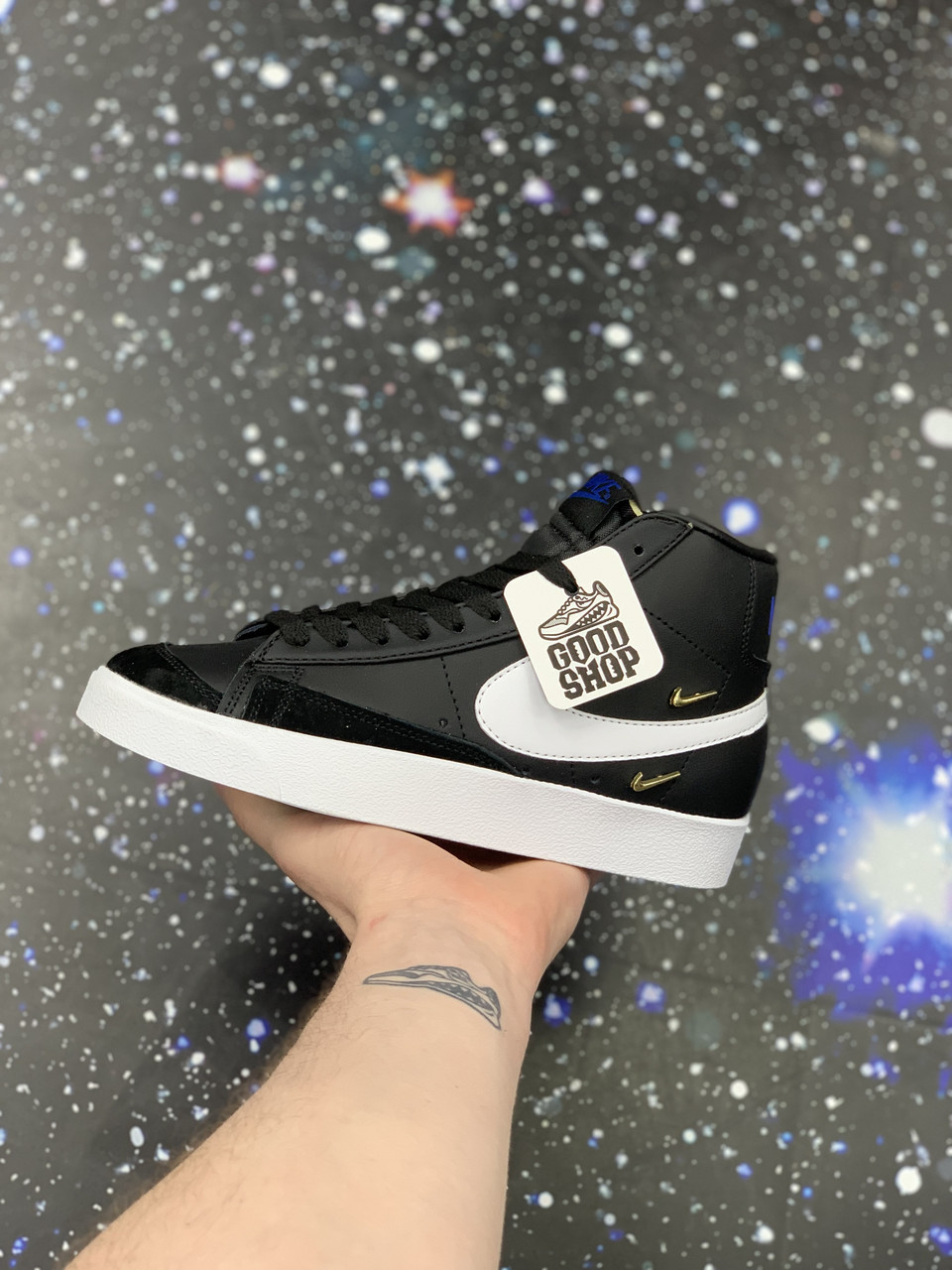 Кроссовки Nike Blazer Mid LX '77 Metallic Swoosh Black White