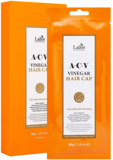 Маска для волос с яблочным уксусом ACV VINEGAR TREATMENT (LA'DOR), 10 мл - фото 1 - id-p176151734