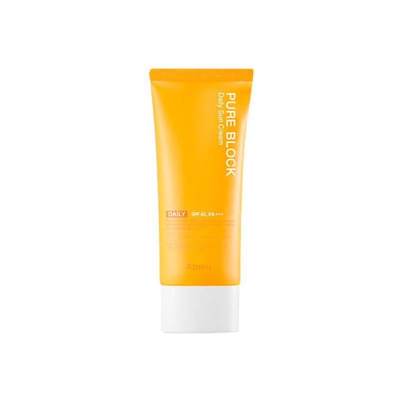 Солнцезащитный крем для лица Pure Block Daily Sun Cream SPF45 PA+++ (A'PIEU ), 50мл - фото 1 - id-p176151764