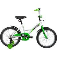 Детский велосипед Novatrack Strike 18 2020 183STRIKE.WTG20 (белый/зеленый)