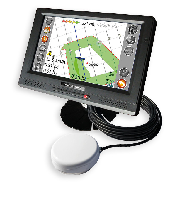 GPS системы паралелльного вождения LD-Agro LineGuide 800 c приемником GeoX4 - фото 1 - id-p176154170