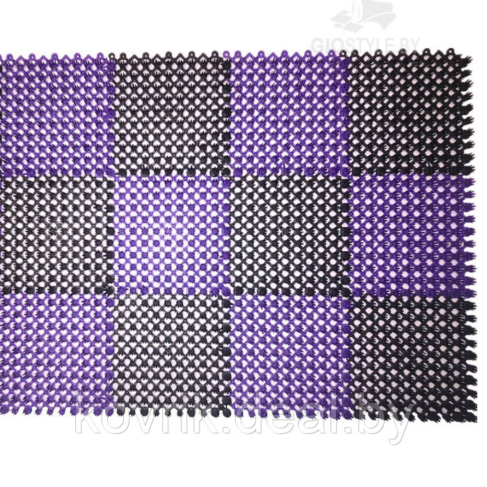 Коврик "Травка" 35х47см Черно-фиолетовый - фото 1 - id-p176155386