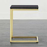Кофейных столик КУБА-8 из полированной нержавейки с покрытием под золото, фото 2