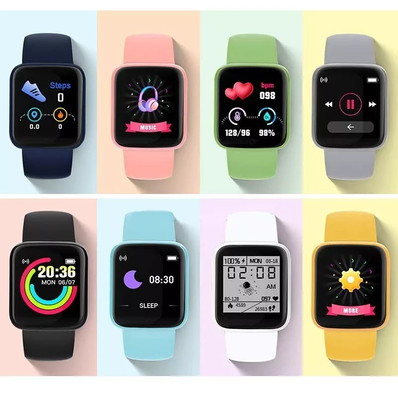 Умные часы Macaron Color Smart Watch. Цвет розовый - фото 6 - id-p175159487