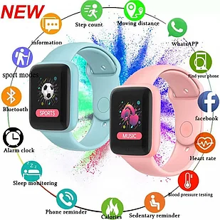 Умные часы Macaron Color Smart Watch. Цвет розовый