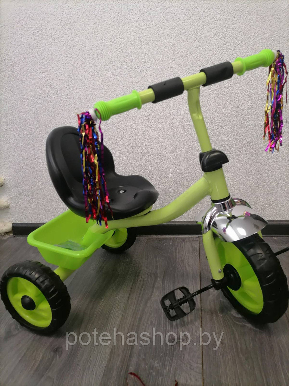 Велосипед детский трехколесный Trike 1-23 зеленый - фото 1 - id-p176137673
