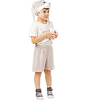 Детский карнавальный костюм Заяц серый "Прошка" Пуговка 4006 к-18