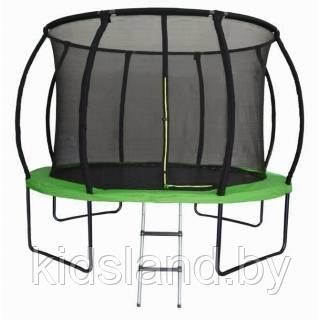 Батут Atlas Sport 374 см (12ft) MASTER с внутренней сеткой и лестницей GREEN - фото 1 - id-p176184017