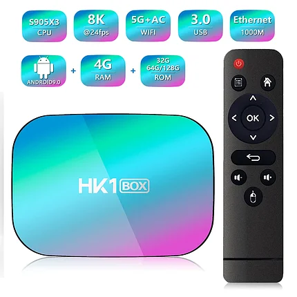 Смарт-приставка TV BOX HK1 X3 (4Gb/64Gb), фото 2