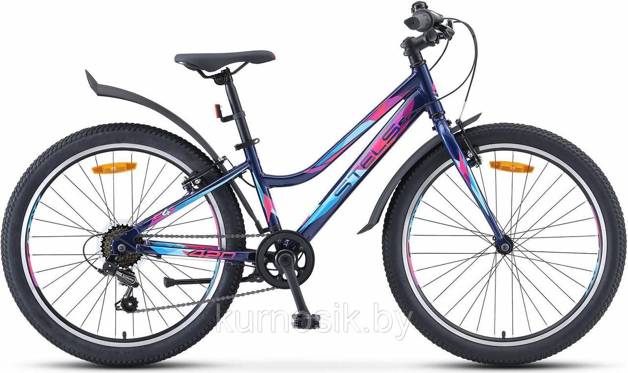 Велосипед Stels Navigator 420 V 24" V030 (9-13 лет) темно-синий