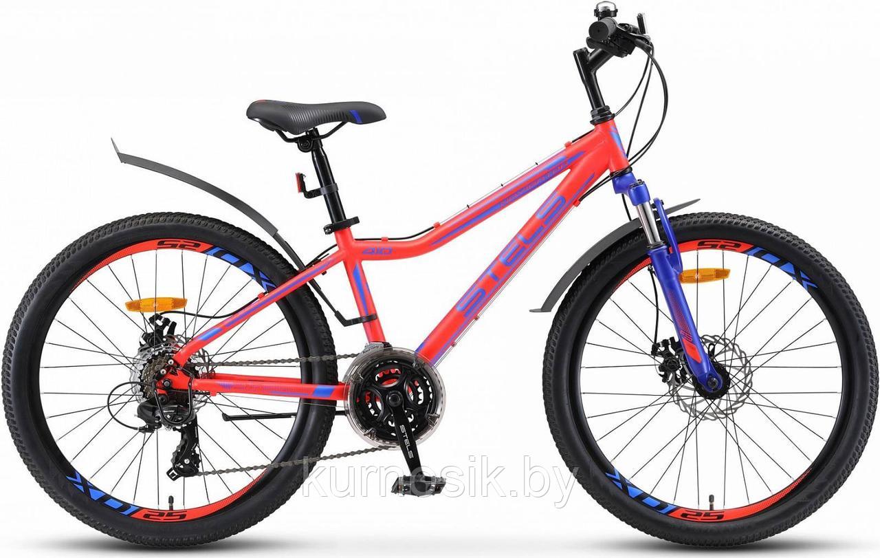 Велосипед Stels Navigator 420 MD 24" V010 (8-12 лет) синий-неоновый-красный - фото 1 - id-p176184165