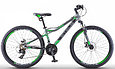 Велосипед Stels Navigator 420 MD 24" V010 (8-12 лет) черный-зеленый, фото 2
