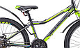 Велосипед Stels Navigator 420 MD 24" V010 (8-12 лет) черный-зеленый, фото 3