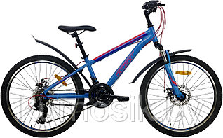 Подростковый велосипед AIST Rocky Junior 1.0 24" синий