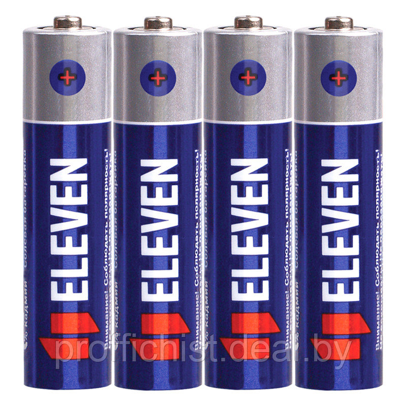 Батарейка Eleven AAA (R03) солевая, SB4 - фото 1 - id-p176185888