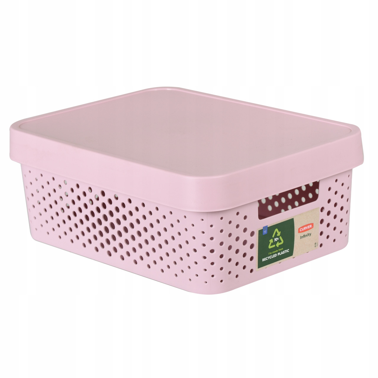 Коробка для хранения с крышкой INFINITY 11L, розовый