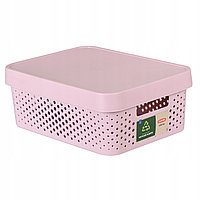 Коробка для хранения с крышкой INFINITY 11L, розовый, фото 1