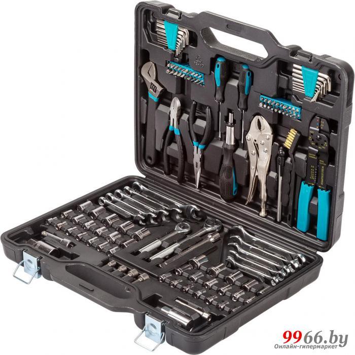 Слесарный набор инструментов в чемодане Bort BTK-123 для дома авто домашнего мастера