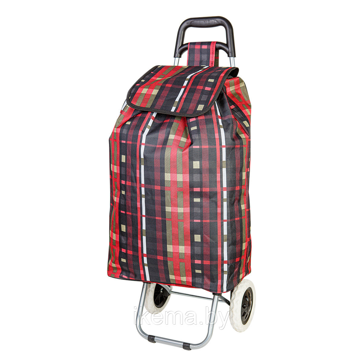 Хозяйственная сумка-тележка, цвет №3 бордо (XY-021) Каркас: 95х35х28 cм.