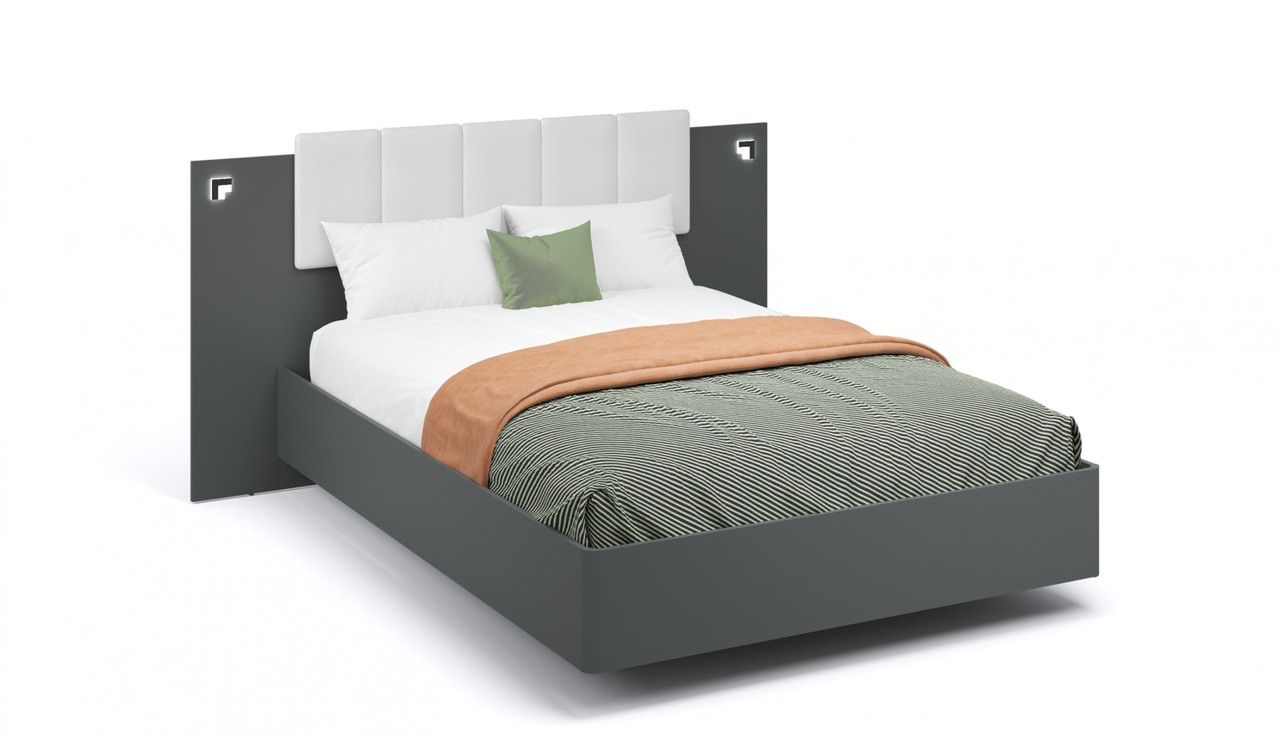 Кровать Мишель 160 с основанием (2 варианта цвета) фабрика Империал - фото 1 - id-p176192381