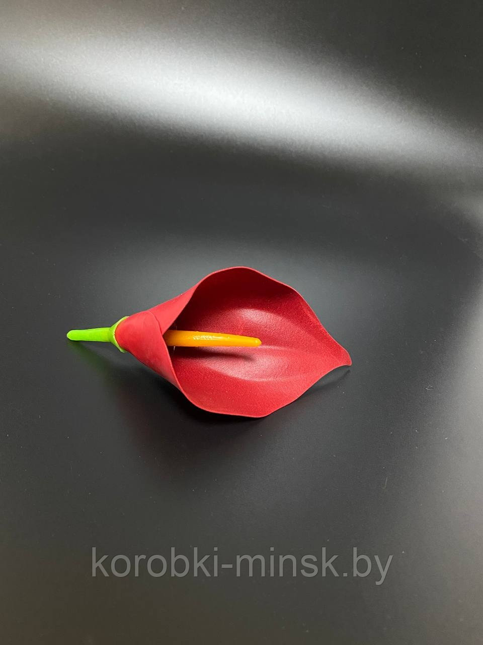 Декоративный цветок "Каллы" 6*12см, 1шт. Бордовый