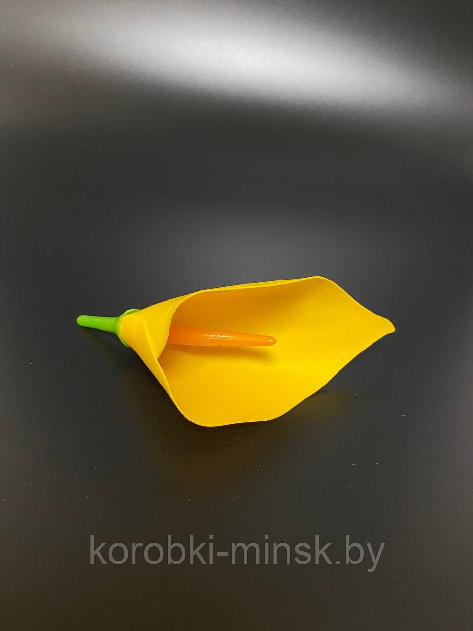 Декоративный цветок "Каллы" 6*12см, 1шт. Ярко-желтый