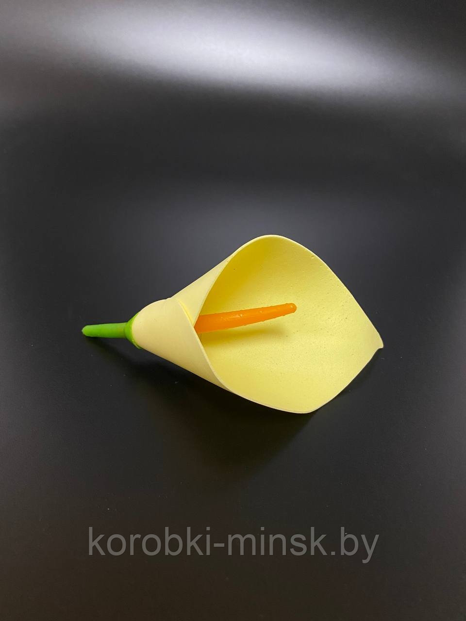 Декоративный цветок "Каллы" 6*12см, 1шт. Нежно-желтый