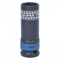 441521M KING TONY Головка торцевая ударная глубокая 1/2", 21 мм, тонкостенная KING TONY 441521M