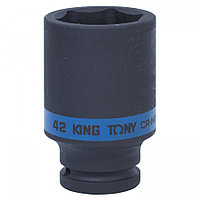 643542M KING TONY Головка торцевая ударная глубокая шестигранная 3/4", 42 мм KING TONY 643542M