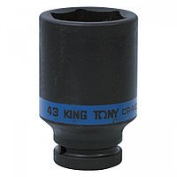 643543M KING TONY Головка торцевая ударная глубокая шестигранная 3/4", 43 мм KING TONY 643543M