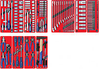 5-00186 МАСТАК Набор инструментов "СТАНДАРТ" для тележки, 10 ложементов, 186 предметов МАСТАК 5-00186