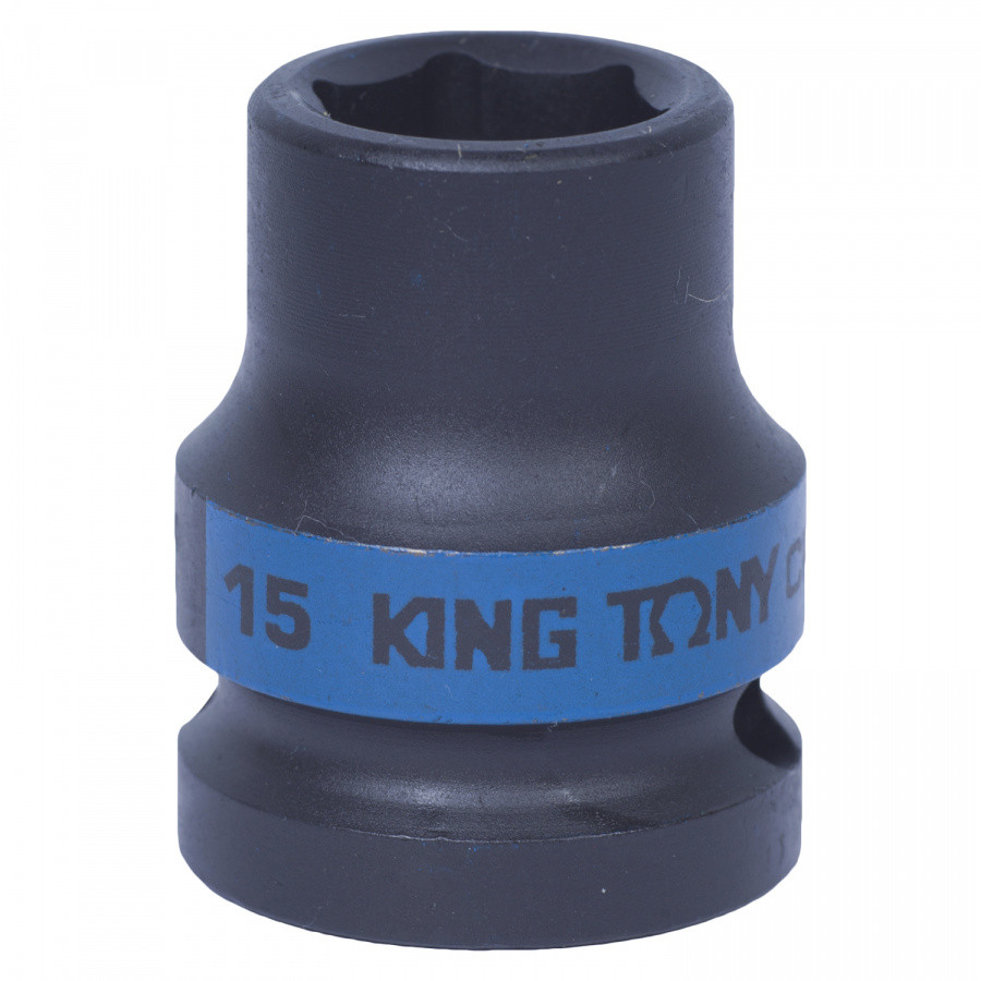 453515M KING TONY Головка торцевая ударная шестигранная 1/2", 15 мм KING TONY 453515M