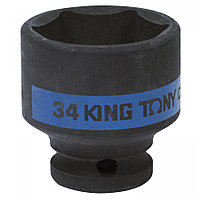 453534M KING TONY Головка торцевая ударная шестигранная 1/2", 34 мм KING TONY 453534M