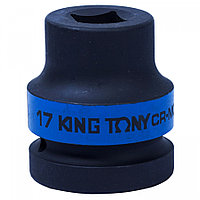 851417M KING TONY Головка торцевая ударная четырехгранная 1", 17 мм, футорочная KING TONY 851417M