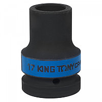 853417M KING TONY Головка торцевая глубокая ударная четырехгранная 1", 17 мм, футорочная KING TONY 853417M