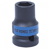 453512M KING TONY Головка торцевая ударная шестигранная 1/2", 12 мм KING TONY 453512M