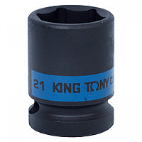 453521M KING TONY Головка торцевая ударная шестигранная 1/2", 21 мм KING TONY 453521M