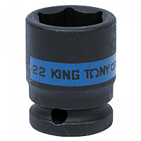 453522M KING TONY Головка торцевая ударная шестигранная 1/2", 22 мм KING TONY 453522M