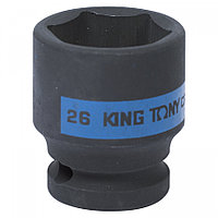 453526M KING TONY Головка торцевая ударная шестигранная 1/2", 26 мм KING TONY 453526M