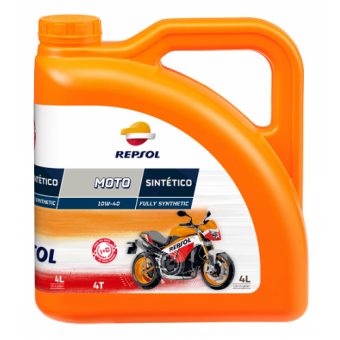 Моторное масло REPSOL MOTO SINTETICO 4T 10W40 4л - фото 2 - id-p148639902