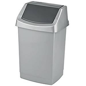 Контейнер для мусора с крышкой Curver Click-it 25L, серый - фото 1 - id-p173778665